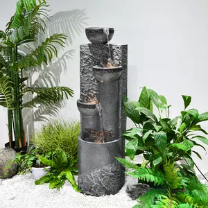 New Product Garden Ornaments Waterfall Wall Indoor Outside Water Fountain Waterfall Indoor Home Decor For Christmas