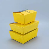 Boîte à hamburger en papier kraft écologique, emballage personnalisé imprimé, contenant alimentaire biodégradable, boîte à emporter avec logo pour restaurant
