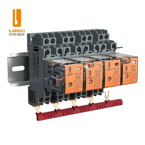 Relay 4NO4NC Intermediate Relay 12V 24V 220VAC LANBOO 27.5X22 With Test Wrench Miniature Relay
