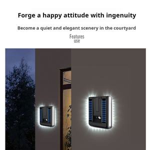 Lámpara de Pared LED Moderna E27, Diseño Simple, Apliques de Pared Interiores/Exteriores para Decoración de Sala de Estar y Dormitorio, IP65, Energía Solar - Product Image 6