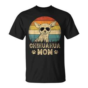 T-shirt vintage pour les amoureux des chiens Chihuahua, pour la fête des mères - Product Image 1
