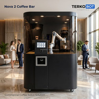 Machine à café robotisée TERKOBOT NOVA2, robot collaboratif à 6 axes, kiosque de vente automatique de café, café 24h sans personnel, équipement de café