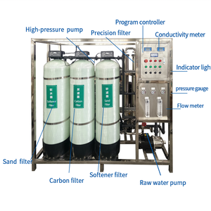 Systèmes de filtration <span class=keywords><strong>d</strong></span>'<span class=keywords><strong>eau</strong></span> de pluie pour élevages, <span class=keywords><strong>adoucisseur</strong></span> <span class=keywords><strong>d</strong></span>'<span class=keywords><strong>eau</strong></span> 1000LPH, réservoir FRP, certifié CE ISO, purificateur RO automatique - Product Image 4