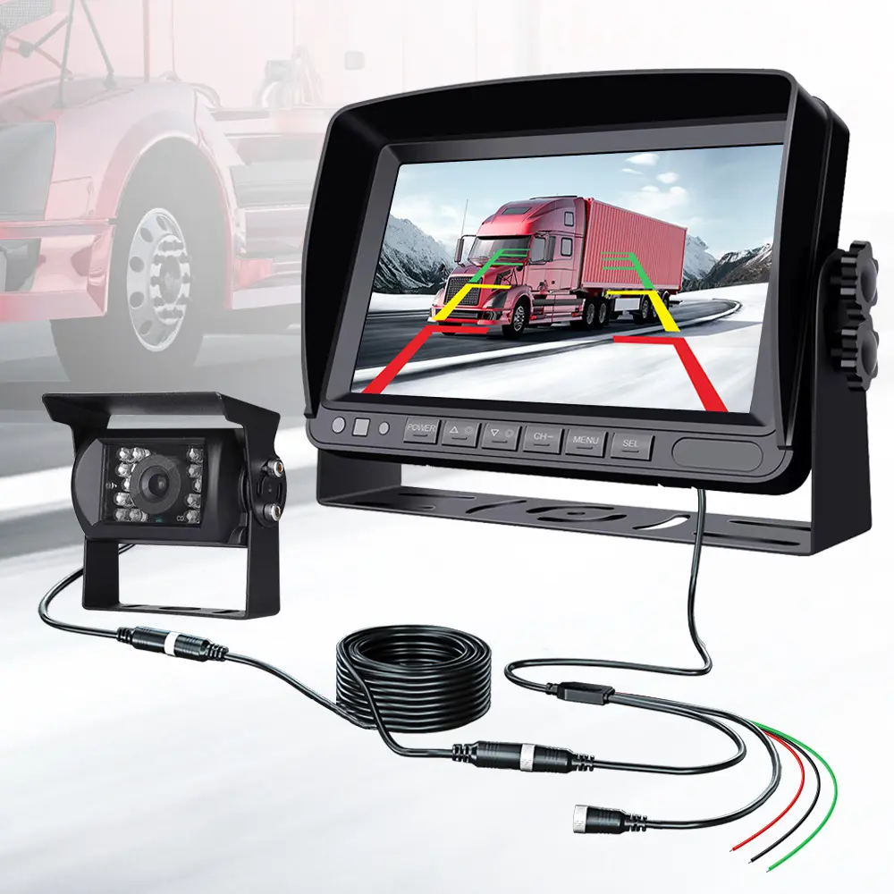 Factory 7 Inch Lcd Ahd Monitor Kit Video Camara De Reversa Recul Backup 1080p Rear View Camera System Car Reversing Aid
