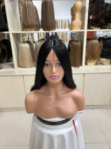 Pelucas de Cabello Humano Virgen Chino al Por Mayor de Fábrica, Base de Seda, Transparentes, Largas, Tamaños de Gorra Pequeños/Grandes, 150% de Densidad - Product Image 2