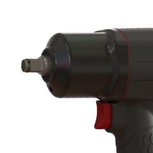 Heavy Duty 1/2" Air Impact Wrench Triple Hammer 1356 Nm Performance Tool HY-4260AN - Product Image 2