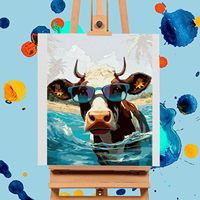 Kit de peinture par numéros d'animaux personnalisé et peint à la main SONGWOO ART, adapté aux adultes débutants