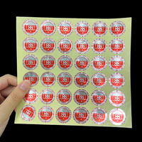 Étiquette de garantie holographique personnalisée Étiquette anti-contrefaçon 3D Impression d'autocollants vides holographiques pour sceau de sécurité
