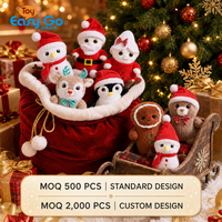 Peluche de lapin en spandex, poupée de Noël, jouet en peluche élastique, doux pour la peau, avec un corps pulpeux et un rembourrage granulaire