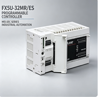 PLC MELSEC iQ-F FX5U-32MR/ES, 32 Puntos de Salida de Relé, 16DI 16DO, 100-240VAC, 24VDC Integrado