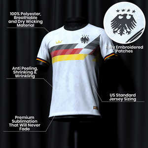 Nueva camiseta de fútbol del equipo nacional alemán personalizada Camisetas clásicas Camiseta de fútbol retro de Alemania - Product Image 6