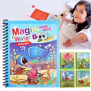 Drawing Toy Early Education Toy Magical Water Coloring Book No Mess Reusable Coloring Book with <b>Refillable</b> Water <b>Pen</b> Drawing Kit - Product Image 5
