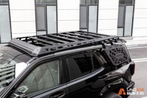 Rak Atap Aluminium Alloy 100kg untuk <span class=keywords><strong>Toyota</strong></span> & Jeep, Rak Atap Kargo Cocok untuk <span class=keywords><strong>Toyota</strong></span> Land Cruiser Prado <span class=keywords><strong>Hilux</strong></span> / Jeep Wrangler Gladiator - Product Image 5