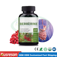 Ausreson Comprimés de Berbérine HCl Pure de Haute Qualité 1000mg Plus Véritable Racine de Cannelle de Ceylan – Suppléments Naturels de Berbérine