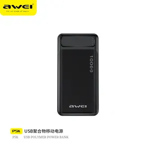 Awei Portable Power Bank 10000Mah P5K Original Custom Neue Produktideen 2023 Hersteller Power bank