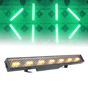 Giai đoạn mới ánh sáng 7x40W hổ phách <span class=keywords><strong>LED</strong></span> + 528 x RGB Strobe rửa DMX dài Bar Retro ánh sáng cho DJ Disco - Product Image 1