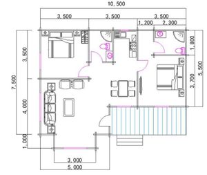 Cabaña de Madera Prefabricada de Una Planta, Casa de <span class=keywords><strong>Campo</strong></span> con Porche Abierto, Ecológica, Casa Prefabricada para Vacaciones, Casa de Madera en Venta - Product Image 4