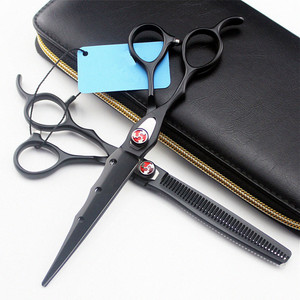 Forbici per Capelli Personalizzate Giapponesi 440c per Mancini 7'' con Lama Laser Seghettata, Forbici da Barbiere Makas per Sfoltire e Tagliare - Product Image 6
