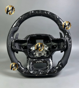 Volant sport chauffant personnalisé HZ en fibre de carbone véritable, prise en main de 35 mm pour l'intérieur du pick-up Ranger Raptor 2023-2025 - Product Image 2