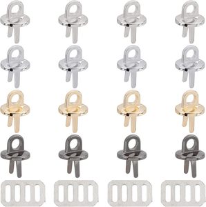 Sets Bag Strap Connector Buckles Colors Purse Suspension Clasp Round Metal Side <b>Clip</b> Buckle Handbag Chain <b>Ring</b> Clasp Hardware Fa - Product Image 1