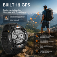 ODM OEM für KC82 Outdoor Smartwatch GPS Herzfrequenzmesser Fitness Schlaftracker Unisex IPS IP68 Wasserdicht 5-10 Tage