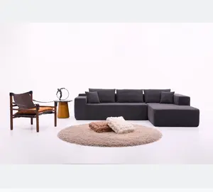 Living room sponge compressed foam fabric sofa set furniture