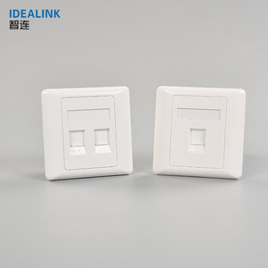 <span class=keywords><strong>Rete</strong></span> di comunicazione RJ45 Presa A Muro Face Plate 2 Porta Doppia Faccia Piastra - Product Image 1