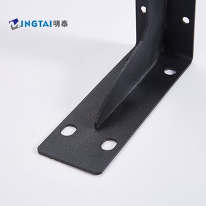 Support mural triangulaire en métal <span class=keywords><strong>pour</strong></span> étagère, fixation <span class=keywords><strong>pour</strong></span> armoire, en fer noir ou acier inoxydable - Product Image 3