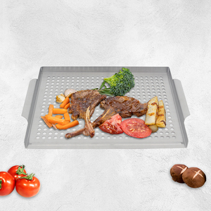 Parrilla Cuadrada de Acero Inoxidable 2024, Duradera y Fácil de Limpiar, para Estufas de Gas/Inducción, Barbacoa al Aire Libre - Product Image 5