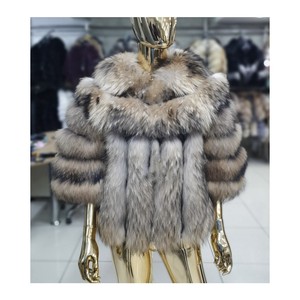 RXFurs pellicciaio stile Vintage pelliccia di lusso da donna capospalla taglie forti cappotti per signore vera pelliccia di volpe cappotto invernale - Product Image 3