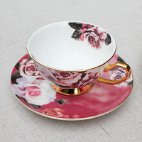 Services de table de luxe en porcelaine fine, design personnalisé, incrustation dorée, vaisselle moderne écologique pour mariage