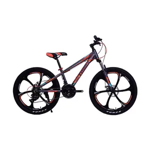 26-Inch alüminyum alaşım dağ bisikleti Shimano hız modeli MTB bisiklet entegre 6 konuşmacı magnezyum alaşımlı jantlar çelik çatal disk