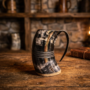 Nouvelle tasse à boire en corne de buffle domestique de qualité supérieure, style Viking, capacité 300-500 ml, par PERFECT ENTERPRISES - Product Image 3