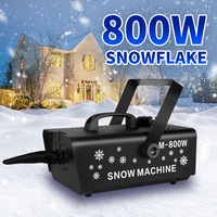 Machine à neige artificielle électrique à commande à distance en aluminium de 800 W à haut rendement, portée de 20 m pour les fêtes, les mariages, la production de neige artificielle