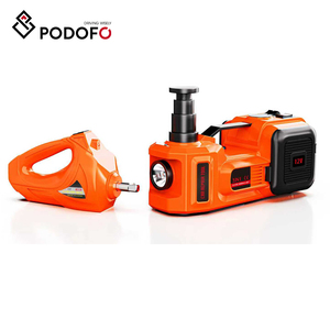 Podofo Professional 5 Ton 3 in 1 Electric Hydraulic <strong>Car</strong> <strong>Jack</strong> Vehicle Tools 12V <strong>Car</strong> <strong>Jack</strong> Lift with Air Inflator &amp; Wrench Set - Product Image 1
