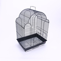 Cage volière ventilée de qualité supérieure pour petits oiseaux-Cage en fer durable avec attrape-graines pour perruches, inséparables, oiseaux Mynah