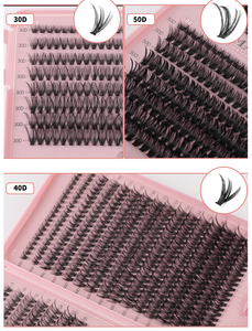 Aesphylash Matte <b>Lash</b> <b>Clusters</b> Kit Fluff 80D 100D Individual <b>Lashes</b> D-Curly <b>Cluster</b> Extensions 10-18mm DIY Kit Synthetic Hair - Product Image 1