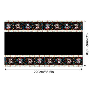 ZB252 <span class=keywords><strong>Manteles</strong></span> del Día DE LOS Muertos <span class=keywords><strong>Manteles</strong></span> de plástico desechables Fiesta mexicana Suministros de decoraciones <span class=keywords><strong>para</strong></span> <span class=keywords><strong>fiestas</strong></span> - Product Image 6