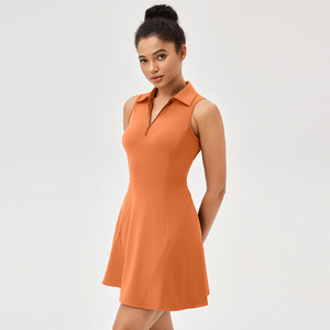 Conjunto de Falda Deportiva sin Mangas con Cierre y Estampado Transpirable para <span class=keywords><strong>Mujer</strong></span>, con Pantalones Cortos Integrados, para <span class=keywords><strong>Tenis</strong></span> y Golf - Product Image 5