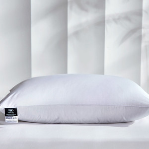Rumah Hotel bantal bulu angsa bawah putih/abu-abu bantal serat bulu tunggal - Product Image 4