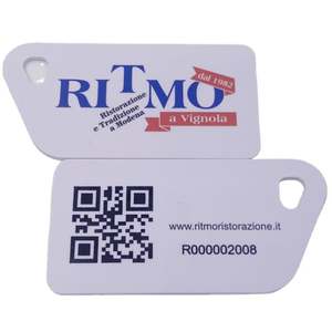 Impression personnalisée de code QR, fréquence 13,56 MHz, porte-clés RFID, carte PVC, étiquette NFC, porte-clés NFC, carte Nimi - Product Image 1