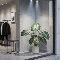 Plante artificielle Alocasia haute simulation, oreille d'éléphant tropicale pour la décoration intérieure