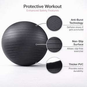 Pelota de <span class=keywords><strong>Yoga</strong></span> Ecológica de PVC Antiexplosión <span class=keywords><strong>para</strong></span> <span class=keywords><strong>Embarazadas</strong></span>, <span class=keywords><strong>para</strong></span> Ejercicios de Parto, Gimnasio, Fitness y Entrenamiento - Product Image 2