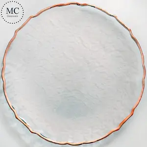 Стеклянная тарелка в форме цветка, 13 дюймов