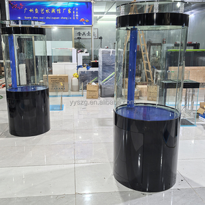 Vente directe usine – Aquarium cylindrique moderne de 100 gallons avec support, idéal pour poissons et méduses - Product Image 3