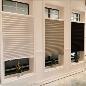 Minimalist Design Adhesive Pleated <b>Shades</b> Perfect Fit Blinds Shutters for Every Day Fabric Horizontal Pattern Built-in - Product Image 3