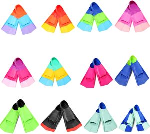 Aletas de Natación Cortas para Niños, Aletas de Natación Juveniles para <span class=keywords><strong>Piscina</strong></span> y Entrenamiento para Niñas y Niños - Product Image 5