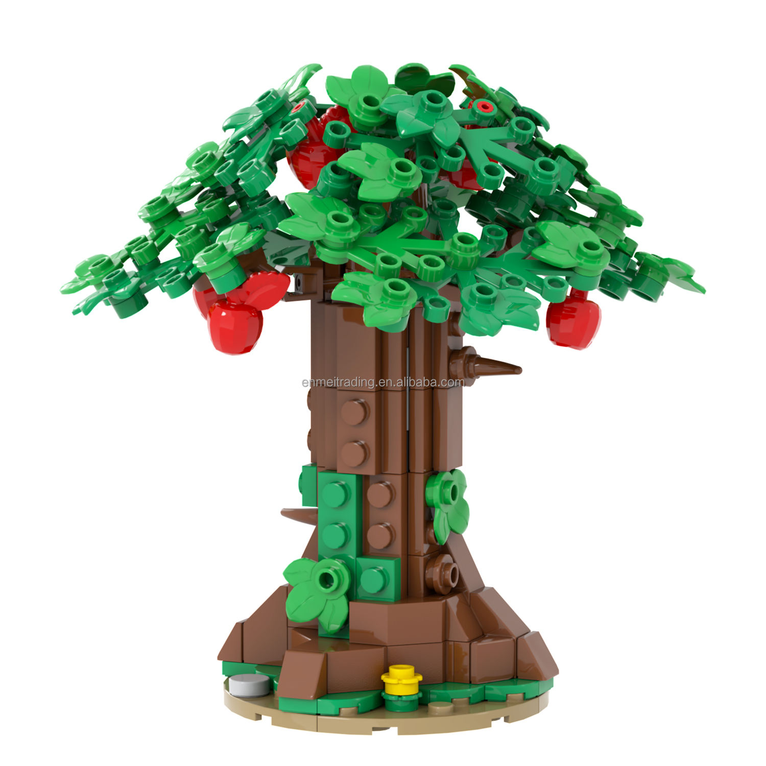 Farm Animal Toys apple Tree Building Block Sets with a Pond Compatible with  All Brands Toys Diy Kids Educational Toys MOC3037