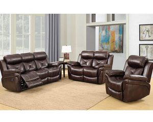 Tecnología Sofisticada, Sofá Reclinable de Cuero Sintético de Moda Moderna - Product Image 4