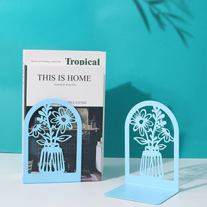 Porte-livres en métal au design squelette moderne et créatif découpé au laser, personnalisable, pour le bureau, la lecture et le rangement de bibliothèque - Product Image 2